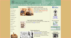 Desktop Screenshot of hamptonhistoricalsociety.org
